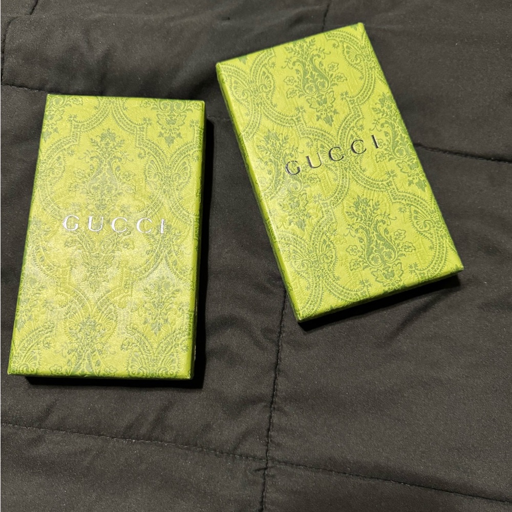 Gucci Green Patterned Boxes